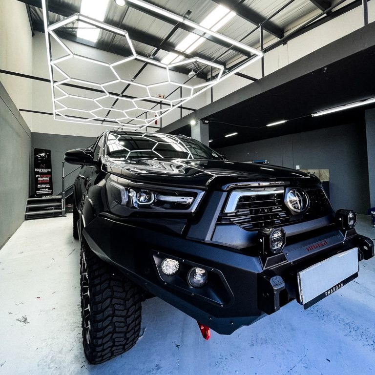 Off-road vehicle after full detail and paint correction