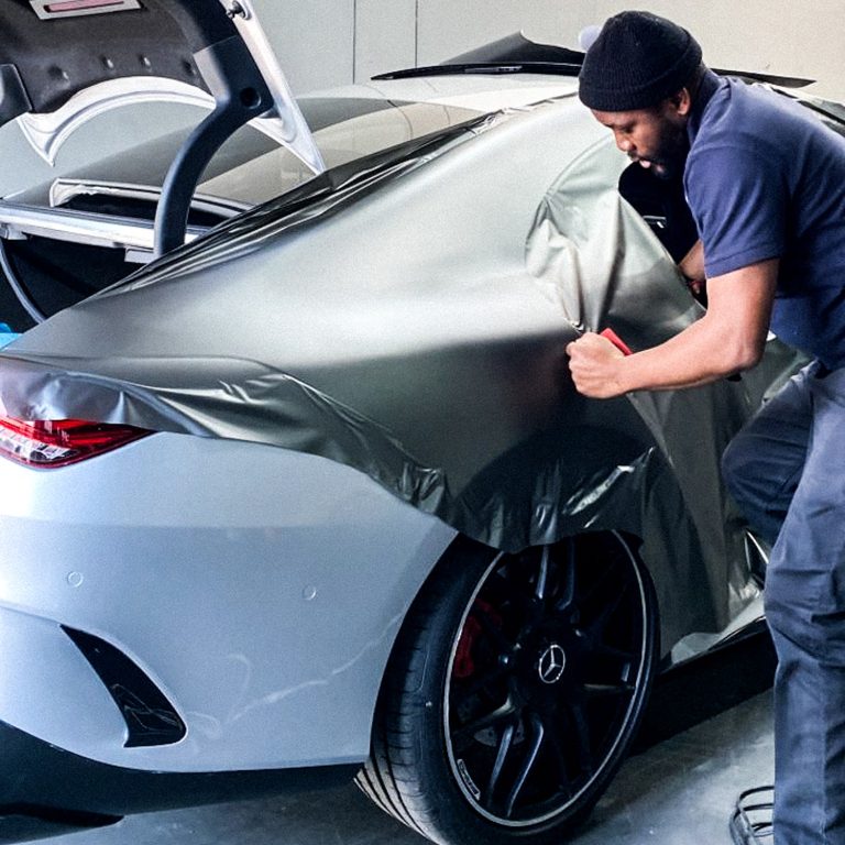 Vehicle wrapping of rear quarter